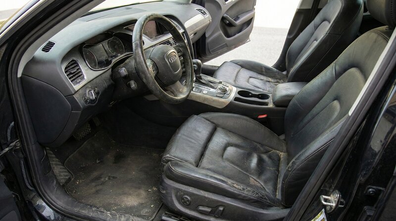 Intérieur Audi A4 avant nettoyage
